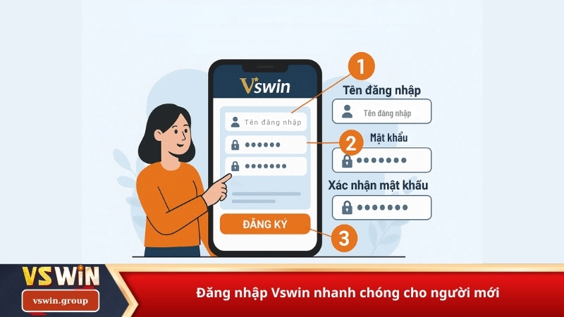 Đăng nhập Vswin nhanh chóng cho người mới