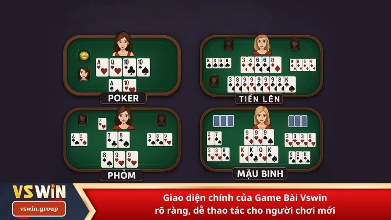 Các dòng Game Bài Vswin phổ biến nhất năm 2025