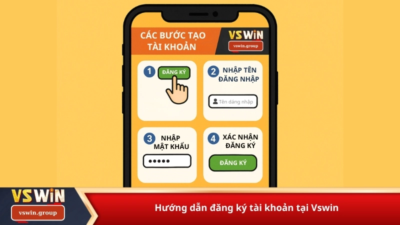 Hướng dẫn đăng ký tài khoản tại Vswin